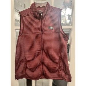 L.L. Bean Airlight Vest Mauve Womens XL Sleeveless Full Zip Outdoor.    H